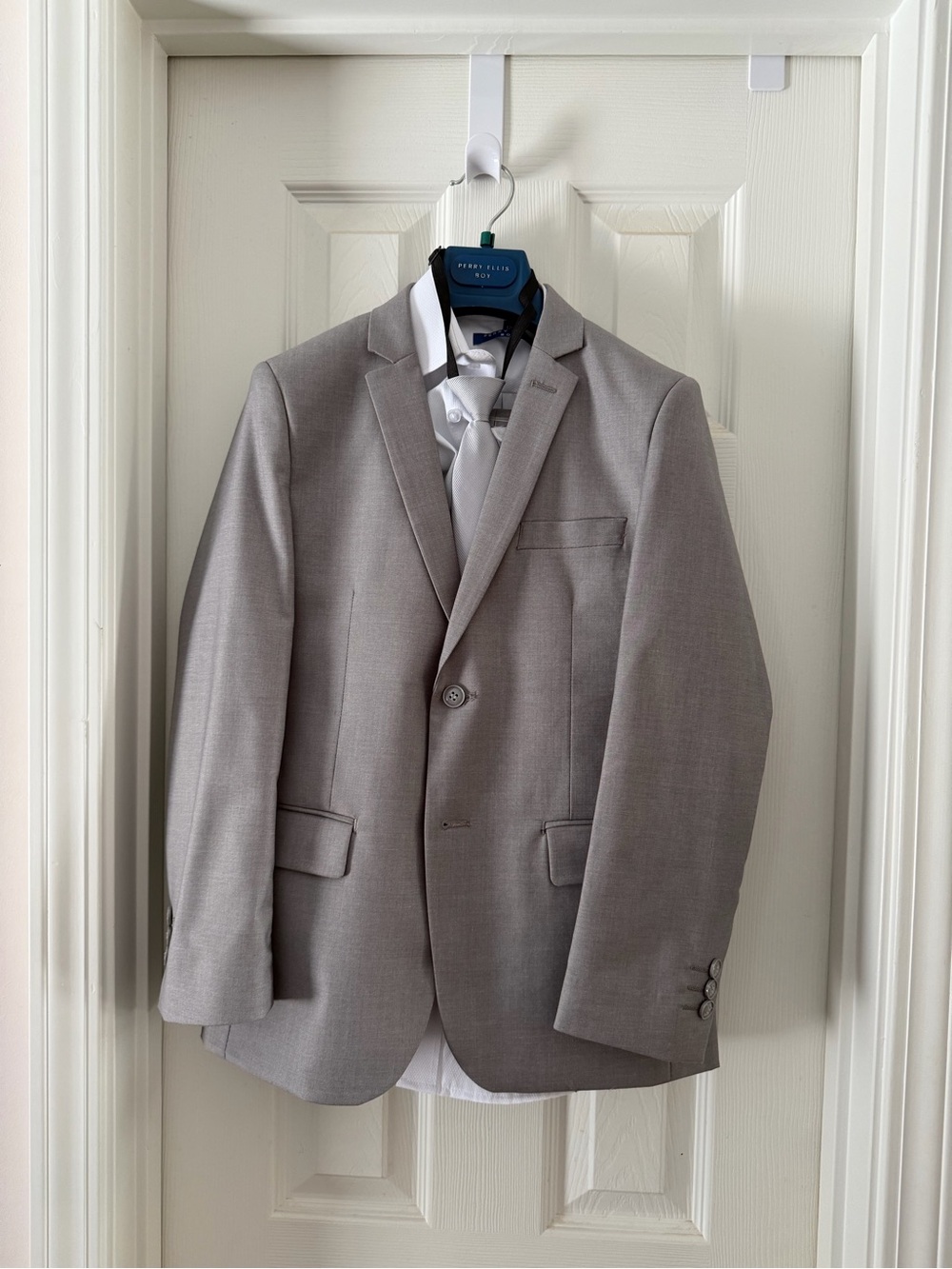 Perry Ellis Light Gray Men's Two-Button Blazer